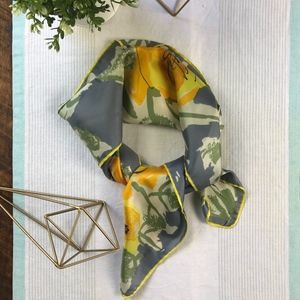 Silk Floral Neck Scarf